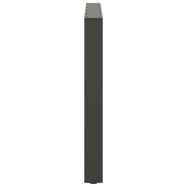 Ruokapöydän jalat antrasiitti 2 kpl 100x(72-73) cm teräs