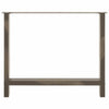 Ruokapöydän jalat, luonnonvärinen teräs, 2 kpl, 100 x (72-73) cm, teräs