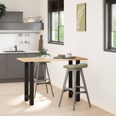 Baaripöydän jalat 2 kpl musta 40x(90-91) cm teräs