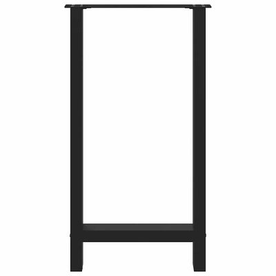 Baaripöydän jalat 2 kpl musta 40x(90-91) cm teräs
