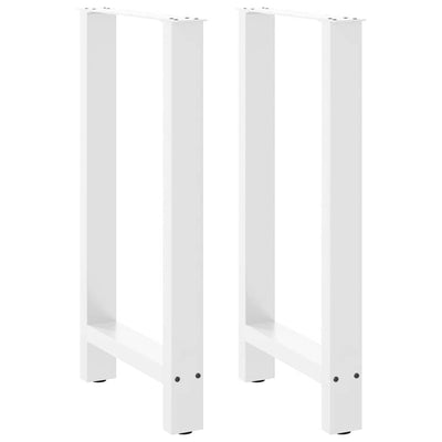Baaripöydän jalat 2 kpl valkoiset 40x(90-91) cm teräs