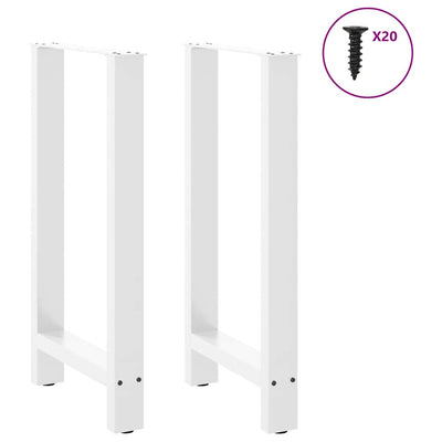 Baaripöydän jalat 2 kpl valkoiset 40x(90-91) cm teräs