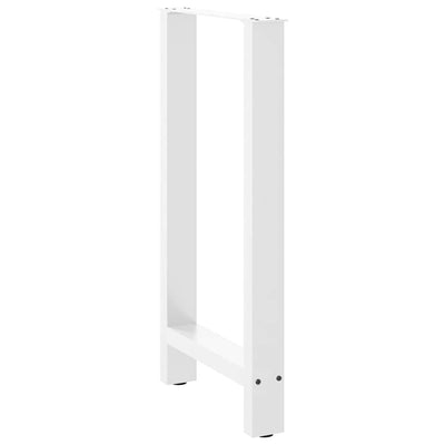 Baaripöydän jalat 2 kpl valkoiset 40x(90-91) cm teräs