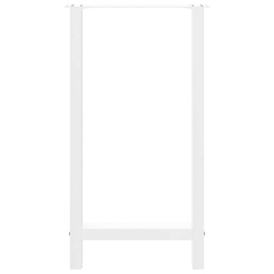 Baaripöydän jalat 2 kpl valkoiset 40x(90-91) cm teräs