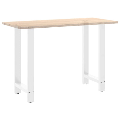 Baaripöydän jalat 2 kpl valkoiset 40x(90-91) cm teräs