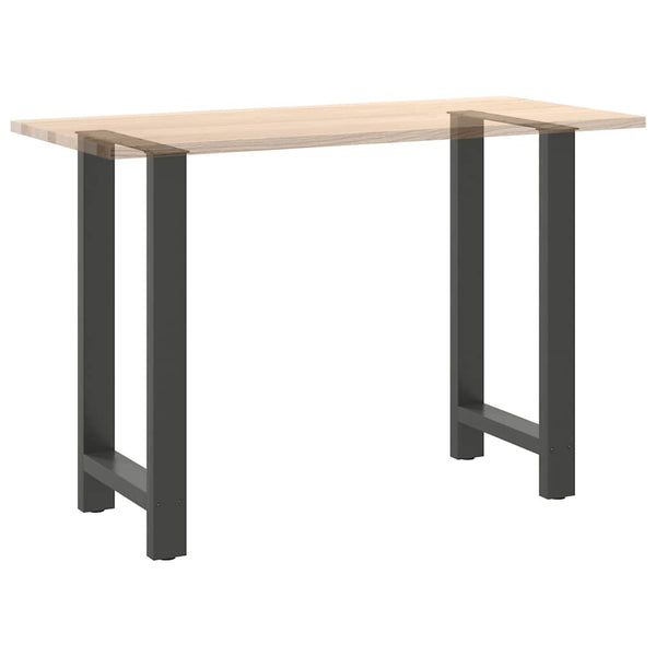 Baaripöydän jalat antrasiitti 2 kpl 40x(90-91) cm teräs