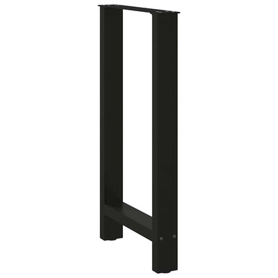 Baaripöydän jalat 2 kpl musta 50x(90-91) cm teräs