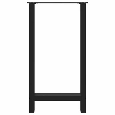 Baaripöydän jalat 2 kpl musta 50x(90-91) cm teräs