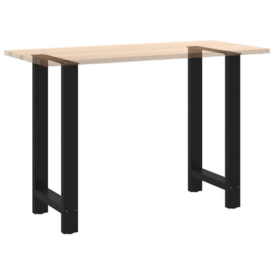 Baaripöydän jalat 2 kpl musta 50x(90-91) cm teräs