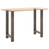 Baaripöydän jalat, luonnonvärinen teräs, 2 kpl, 50 x (90-91) cm, teräs