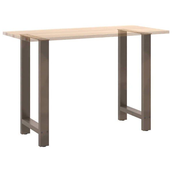 Baaripöydän jalat, luonnonvärinen teräs, 2 kpl, 50 x (90-91) cm, teräs