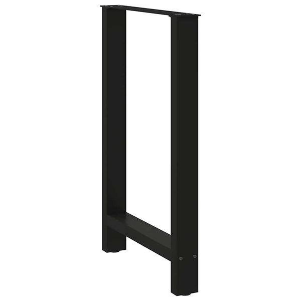 Baaripöydän jalat mustat 2 kpl 60x(90-91) cm teräs