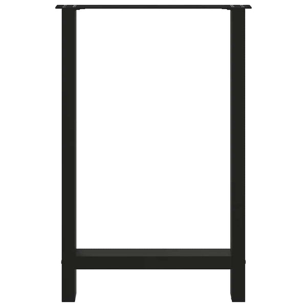 Baaripöydän jalat mustat 2 kpl 60x(90-91) cm teräs
