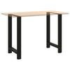 Baaripöydän jalat mustat 2 kpl 60x(90-91) cm teräs