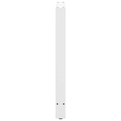 Baaripöydän jalat 2 kpl valkoiset 60x(90-91) cm teräs