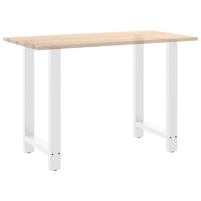 Baaripöydän jalat 2 kpl valkoiset 60x(90-91) cm teräs