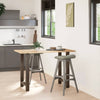 Baaripöydän jalat, luonnonvärinen teräs, 2 kpl, 60 x (90-91) cm, teräs