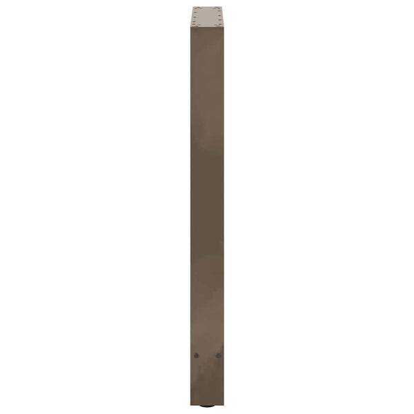 Baaripöydän jalat, luonnonvärinen teräs, 2 kpl, 60 x (90-91) cm, teräs