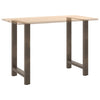 Baaripöydän jalat, luonnonvärinen teräs, 2 kpl, 60 x (90-91) cm, teräs