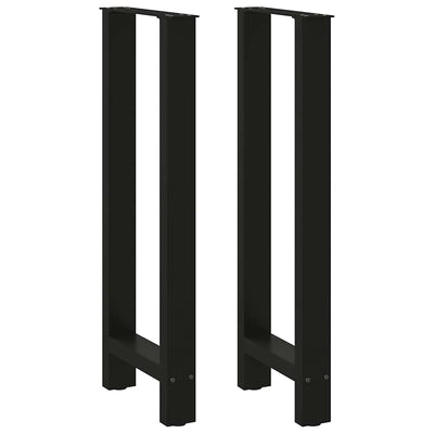 Baaripöydän jalat 2 kpl musta 40x(100-101) cm teräs