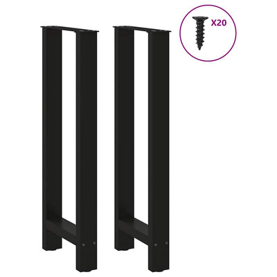 Baaripöydän jalat 2 kpl musta 40x(100-101) cm teräs