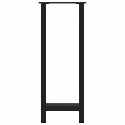 Baaripöydän jalat 2 kpl musta 40x(100-101) cm teräs