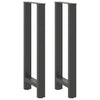 Baaripöydän jalat antrasiitti 2 kpl 40x(100-101) cm teräs