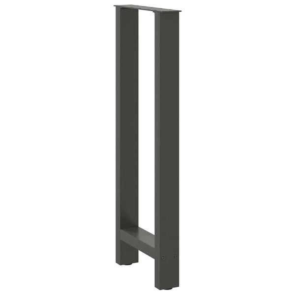 Baaripöydän jalat antrasiitti 2 kpl 40x(100-101) cm teräs