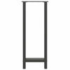 Baaripöydän jalat antrasiitti 2 kpl 40x(100-101) cm teräs
