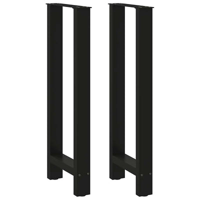 Baaripöydän jalat 2 kpl musta 50x(100-101) cm teräs