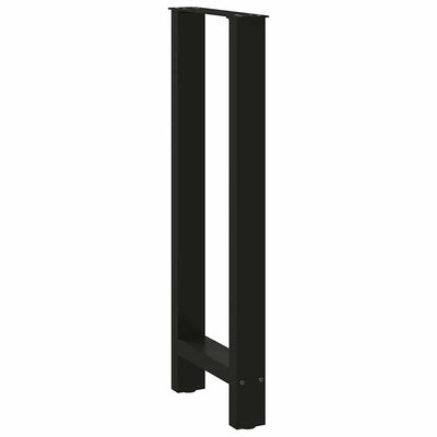 Baaripöydän jalat 2 kpl musta 50x(100-101) cm teräs