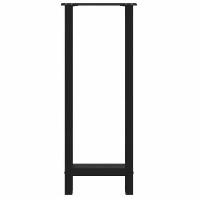 Baaripöydän jalat 2 kpl musta 50x(100-101) cm teräs