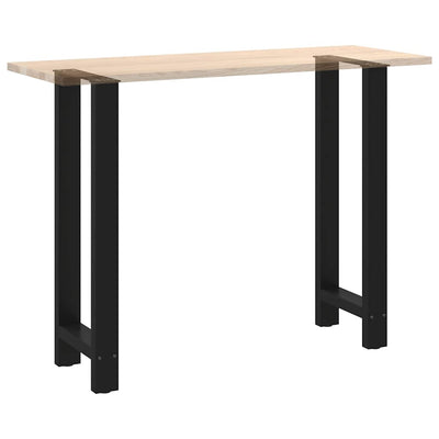 Baaripöydän jalat 2 kpl musta 50x(100-101) cm teräs