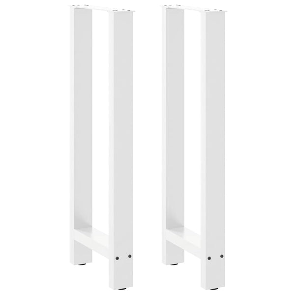 Baaripöydän jalat valkoinen 2 kpl 50x(100-101) cm teräs