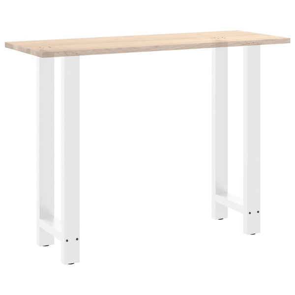 Baaripöydän jalat valkoinen 2 kpl 50x(100-101) cm teräs