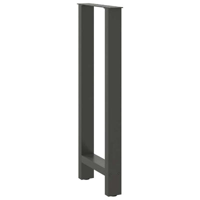 Baaripöydän jalat 2 kpl antrasiitti 50x(100-101) cm teräs