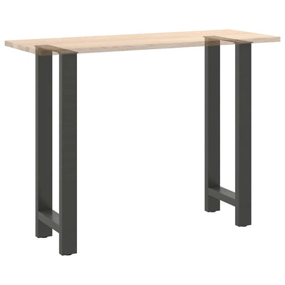 Baaripöydän jalat 2 kpl antrasiitti 50x(100-101) cm teräs