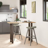 Baaripöydän jalat, luonnonvärinen teräs, 2 kpl, 50 x (100-101) cm, teräs