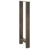 Baaripöydän jalat, luonnonvärinen teräs, 2 kpl, 50 x (100-101) cm, teräs