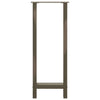 Baaripöydän jalat, luonnonvärinen teräs, 2 kpl, 50 x (100-101) cm, teräs
