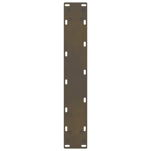 Baaripöydän jalat, luonnonvärinen teräs, 2 kpl, 50 x (100-101) cm, teräs