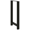 Baaripöydän jalat mustat 2 kpl 60x(100-101) cm teräs