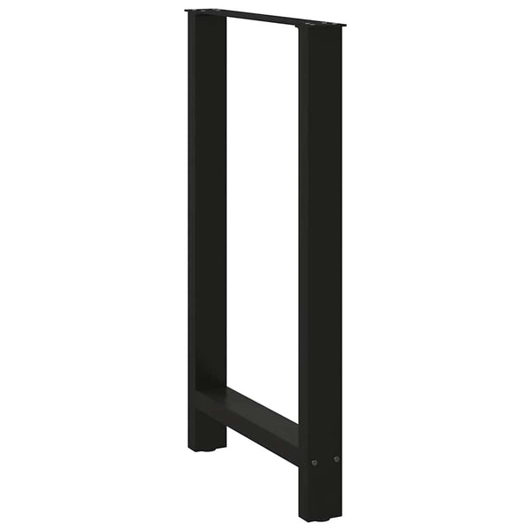 Baaripöydän jalat mustat 2 kpl 60x(100-101) cm teräs