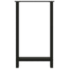 Baaripöydän jalat mustat 2 kpl 60x(100-101) cm teräs