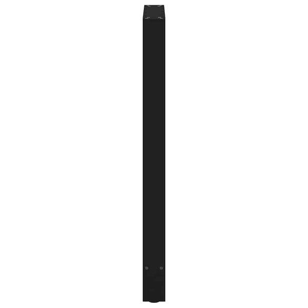 Baaripöydän jalat mustat 2 kpl 60x(100-101) cm teräs