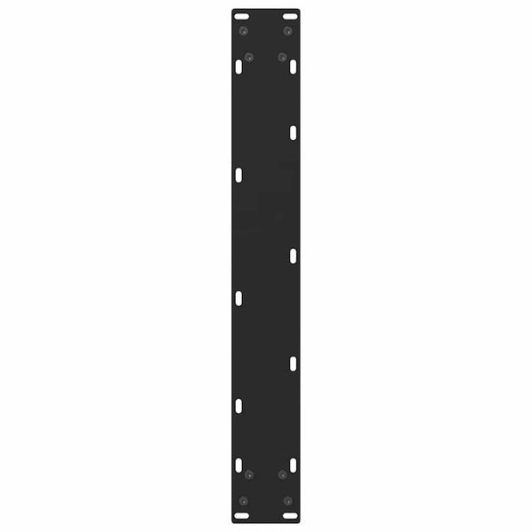 Baaripöydän jalat mustat 2 kpl 60x(100-101) cm teräs
