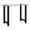 Baaripöydän jalat mustat 2 kpl 60x(100-101) cm teräs
