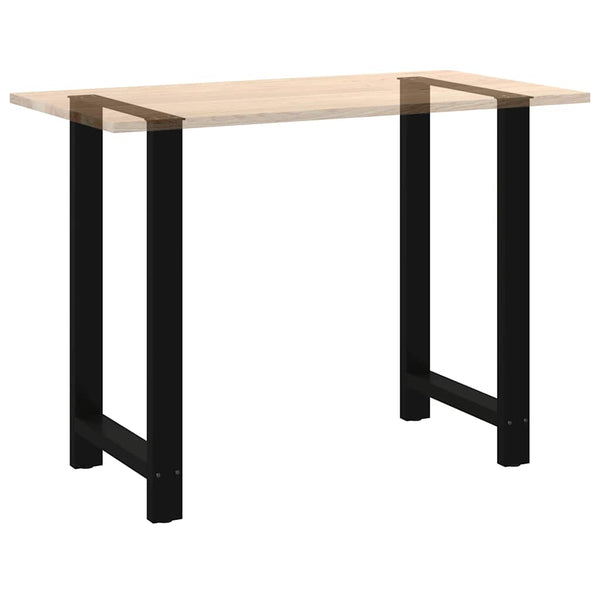 Baaripöydän jalat mustat 2 kpl 60x(100-101) cm teräs