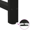 Baaripöydän jalat mustat 2 kpl 60x(100-101) cm teräs
