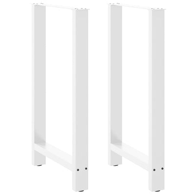 Baaripöydän jalat 2 kpl valkoiset 60x(100-101) cm teräs